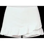 Mango Ruffled Trouser Skirt - White - 152