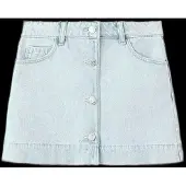 Mango Denim Skirt With Buttons - Blue - 140