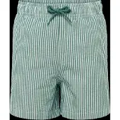 Mango Seersucker Striped Swimsuit - Green - 140