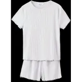 Mango Short Ribbed Pyjama - Purple - 9-10