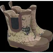 Mikk-Line Short Winter Wellies - Aop - Beige - 26
