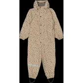 Mikk-Line Pu Aop Rain Suit With Fleece - Beige - 104