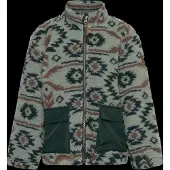 Mikk-Line Teddy Mix Jacket Aop - Green - 98
