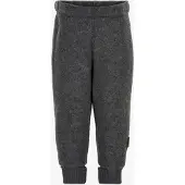 Mikk-Line Fleecehousut Merinovilla, Anthracite Melange, 128