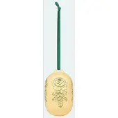 Marimekko Vihkiruusu Ornament 6X9Cm - Yellow - ONE SIZE