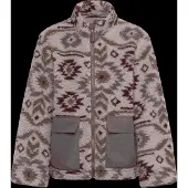 Mikk-Line Teddy Mix Jacket Aop - Pink - 104