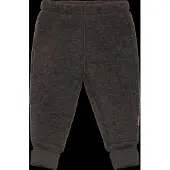 Mikk-Line Vauvan Fleecehousut Merinovilla, Dark Brown Melange, 92