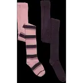 Minymo Stocking W. Lurex (2 Pack) - Multi/patterned - 80\86