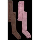 Minymo Stocking - Rib (2-Pack) - Multi/patterned - 68\74