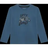 Minymo T-Shirt Ls - Blue - 140