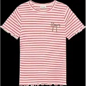 Minymo T-Shirt Ss Rib - Red - 92