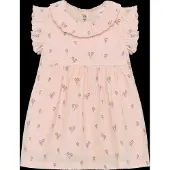 Minymo Dress Ss Aop W. Lining - Pink - 62