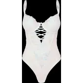 Hunkemoller Peonie String Body - White - D x 70