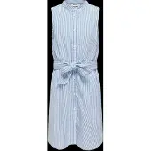 Kids Only Kogsmilla S/L Belt Dress Wvn - Blue - 164