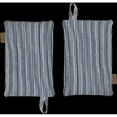 OYOY Striped denim patalappu 2 kpl Blue