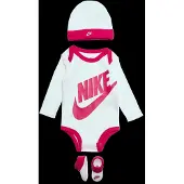 Nike Kids Bodysuit+Hat+Bootie - Pink - 74-80
