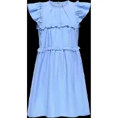 Kids Only Kogclare Ss Ruffle Dress Wvn - Blue - 164