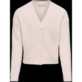 ONLY Kogmandy Ls Short Boxy Cardigan Knt Noos - Cream - 158-164