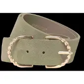 Pieces Pcginiesta Suede Jeans Belt - Khaki green - 80