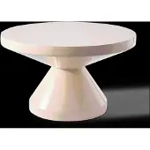 Pols Potten Coffee Table Zig Zag - Beige - Ø60X H35CM