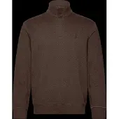 Ralph Lauren Luxury Jersey Quarter-Zip Pullover - Brown - XS