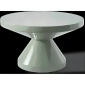Pols Potten Coffee Table Zig Zag - Khaki green - Ø60X H35CM
