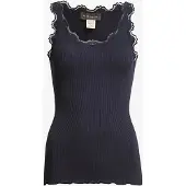 Rosemunde Rwbabette Sl U-Neck Long Lace Top - Navy - XXL