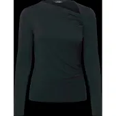 Ralph Lauren Stretch Jersey Asymmetrical Top - Navy - L