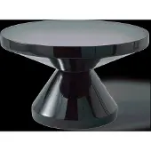 Pols Potten Coffee Table Zig Zag - Black - Ø60X H35CM