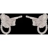 Pernille Corydon Twisted Earstick - Silver - ONE SIZE