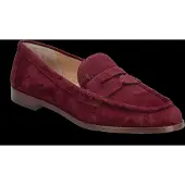 Ralph Lauren Wynnie Suede Loafer - Burgundy - 36