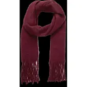 Gina Tricot Soft Chunky Scarf - Burgundy - ONE SIZE