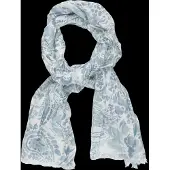 Ralph Lauren Paisley Cotton-Silk Scarf - Blue - ONE SIZE