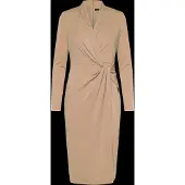 Ralph Lauren Str Matte Jersey-R-Knt-Dresses - Beige - 42
