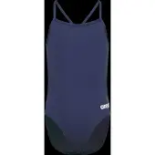 Arena Girl's Team Swimsuit Challenge Solid - Navy - 128