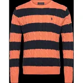 Ralph Lauren 5/1 Roving Cotton-Sweater-Pullover - Orange - L