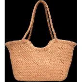 Gina Tricot Braided Straw Bag - Brown - ONE SIZE