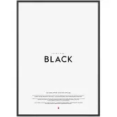Poster & Frame Black Wood Frame - Black - 30X40CM