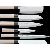 Satake Houcho. 6 Knive I En Balsa-Æske. - Grey - 38X 35.3X 3.7