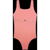 Tommy Hilfiger Square Neck One Piece - Pink - 152-164