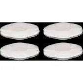 Serax Plate Ribbed M Inku By Sergio Herman Set/4 - Cream - Ø 13.9 CM
