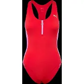 Puma Women T7 Swimsuit 1P - Red - L