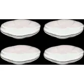 Serax Plate Ribbed S Inku By Sergio Herman Set/4 - Cream - Ø 8.9 CM