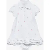 Ralph Lauren Interlock-Schiffli-Dr-Knt - White - 75-79