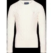 Ralph Lauren 20/2 Cotton-Cable Cn-Tp-Swt - White - 132-140