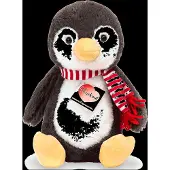 Teddy HERMANN® Penguin Pancho 23 Cm - Black - ONE SIZE