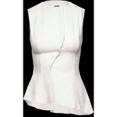 Weekday Sleeveless Asymmetric Peplum Top - White - 34