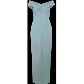 Ralph Lauren Plshd Crepe-Gown - Blue - 44
