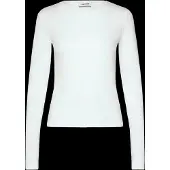 Weekday Slim Fitted Long Sleeve - White - XXS