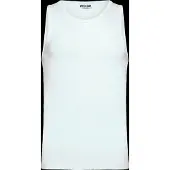 Weekday Classic Ribbed Tank Top - White - XS